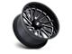 Moto Metal Combat Gloss Black Milled 6-Lug Wheel; 22x12; -44mm Offset (09-14 F-150)