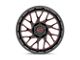 Moto Metal MO805 Gloss Black Milled with Red Tint 6-Lug Wheel; 20x10; -18mm Offset (09-14 F-150)