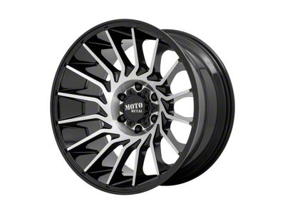 Moto Metal MO807 Gloss Black Machined 6-Lug Wheel; 20x10; -18mm Offset (09-14 F-150)