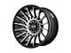 Moto Metal MO807 Gloss Black Machined 6-Lug Wheel; 20x10; -18mm Offset (09-14 F-150)