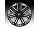 Moto Metal MO978 Razor Satin Black Machined 6-Lug Wheel; 20x9; 18mm Offset (09-14 F-150)