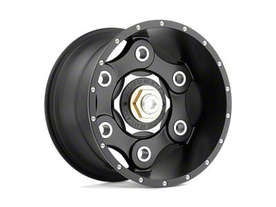 Moto Metal Link Satin Black 5-Lug Wheel; 18x10; -24mm Offset (09-18 RAM 1500)