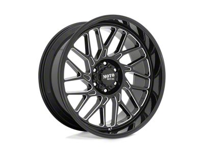 Moto Metal MO805 Gloss Black Milled 5-Lug Wheel; 20x10; -18mm Offset (09-18 RAM 1500)