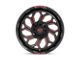 Moto Metal MO999 Gloss Black Milled with Red Tint 5-Lug Wheel; 20x10; -18mm Offset (09-18 RAM 1500)