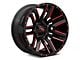 Moto Metal Razor Satin Black Machined with Red Tint 5-Lug Wheel; 20x10; -24mm Offset (09-18 RAM 1500)