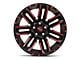 Moto Metal Razor Satin Black Machined with Red Tint 5-Lug Wheel; 20x10; -24mm Offset (09-18 RAM 1500)