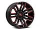 Moto Metal Razor Satin Black Machined with Red Tint 5-Lug Wheel; 20x10; -24mm Offset (09-18 RAM 1500)