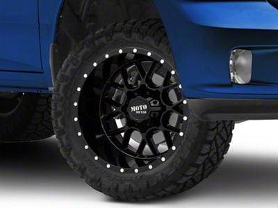 Moto Metal Siege Gloss Black 5-Lug Wheel; 20x10; -18mm Offset (09-18 RAM 1500)