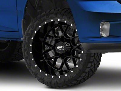 Moto Metal Siege Gloss Black 5-Lug Wheel; 22x12; -44mm Offset (09-18 RAM 1500)