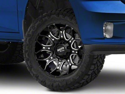 Moto Metal Sniper Gloss Black Milled 5-Lug Wheel; 20x10; -18mm Offset (09-18 RAM 1500)