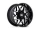 Moto Metal Turbine Gloss Black with Machined Face 5-Lug Wheel; 20x9; 1mm Offset (09-18 RAM 1500)