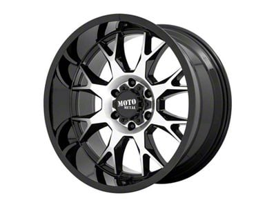 Moto Metal MO806 Gloss Black Machined 8-Lug Wheel; 22x12; -44mm Offset (10-18 RAM 2500)