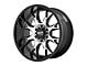 Moto Metal MO806 Gloss Black Machined 8-Lug Wheel; 22x12; -44mm Offset (10-18 RAM 2500)