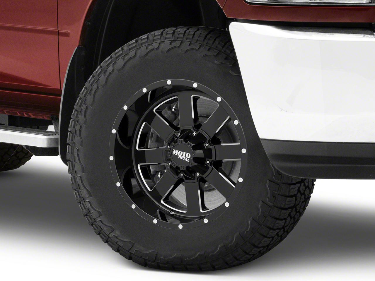 Moto Metal RAM 2500 MO962 Gloss Black Milled 8-Lug Wheel; 18x9; 0mm ...