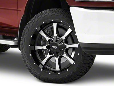 Moto Metal MO970 Gloss Black Machined 8-Lug Wheel; 22x12; -44mm Offset (10-18 RAM 2500)