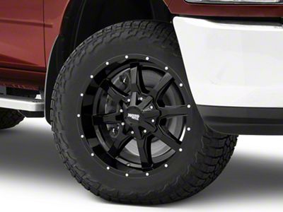 Moto Metal MO970 Gloss Black Milled 8-Lug Wheel; 20x10; -18mm Offset (10-18 RAM 2500)