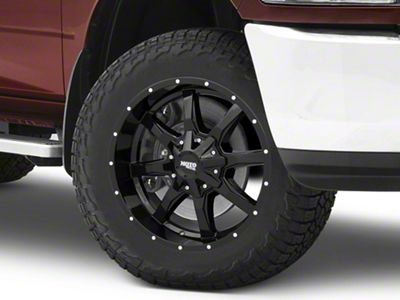 Moto Metal MO970 Gloss Black Milled 8-Lug Wheel; 20x10; -24mm Offset (10-18 RAM 2500)