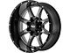 Moto Metal MO970 Gloss Gray with Gloss Black Lip 8-Lug Wheel; 20x10; 12mm Offset (10-18 RAM 2500)