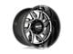 Moto Metal Hurricane Gloss Black Milled 8-Lug Wheel; Right Directional; 20x10; -18mm Offset (10-18 RAM 3500 SRW)