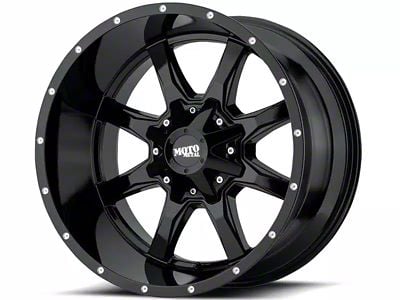 Moto Metal MO970 Gloss Black Milled 8-Lug Wheel; 18x10; -24mm Offset (10-18 RAM 3500 SRW)