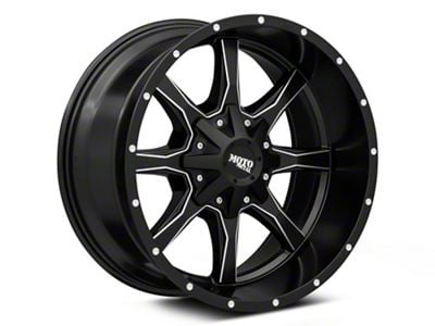 Moto Metal MO970 Satin Black Milled 8-Lug Wheel; 20x10; -24mm Offset (10-18 RAM 3500 SRW)