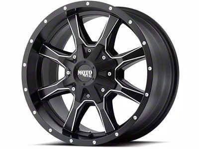 Moto Metal MO970 Semi Gloss Black Milled 8-Lug Wheel; 18x10; -24mm Offset (10-18 RAM 3500 SRW)