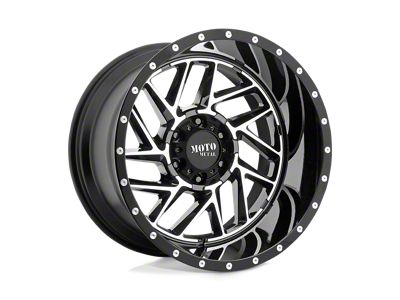 Moto Metal Breakout Gloss Black Machined 8-Lug Wheel; 20x10; -18mm Offset (11-16 F-250 Super Duty)