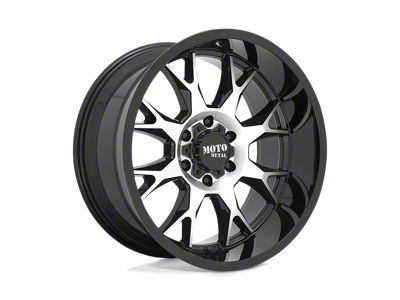 Moto Metal MO806 Gloss Black Machined 8-Lug Wheel; 20x9; 0mm Offset (11-16 F-250 Super Duty)