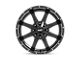 Moto Metal MO970 Gloss Black with Milled Lip 8-Lug Wheel; 20x10; -24mm Offset (11-16 F-250 Super Duty)