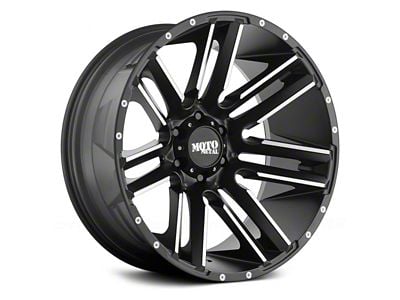 Moto Metal Razor Satin Black Machined 8-Lug Wheel; 20x10; -24mm Offset (11-16 F-250 Super Duty)