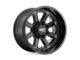 Moto Metal Shift Matte Black with Gloss Black Inserts 8-Lug Wheel; 17x9; 18mm Offset (11-16 F-250 Super Duty)