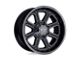 Moto Metal Shift Matte Gray with Gloss Black Inserts 8-Lug Wheel; 20x9; -12mm Offset (11-16 F-250 Super Duty)