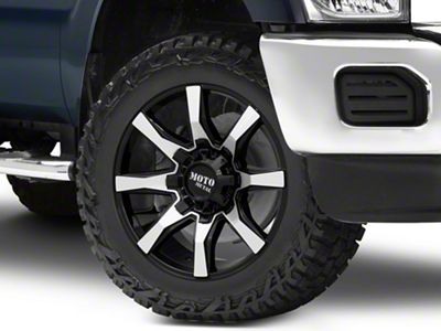 Moto Metal Spider Gloss Black Machined 8-Lug Wheel; 20x10; -18mm Offset (11-16 F-250 Super Duty)