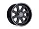 Moto Metal Shift Matte Gray with Gloss Black Inserts 8-Lug Wheel; 17x9; -12mm Offset (11-16 F-350 Super Duty SRW)