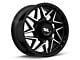 Moto Metal Turbine Gloss Black with Machined Face 8-Lug Wheel; 20x10; -18mm Offset (11-16 F-350 Super Duty SRW)