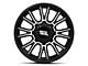 Moto Metal Legacy Gloss Black Machined 8-Lug Wheel; 18x9; 1mm Offset (11-14 Silverado 3500 HD SRW)