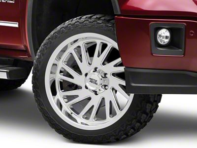 Moto Metal Combat Chrome 6-Lug Wheel; 22x10; -18mm Offset (14-18 Sierra 1500)