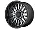 Moto Metal MO802 Gloss Black Machined with Gray Tint 6-Lug Wheel; 20x9; 0mm Offset (14-18 Sierra 1500)