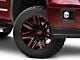 Moto Metal Razor Satin Black Machined Red Tint 6-Lug Wheel; 20x10; -24mm Offset (14-18 Sierra 1500)