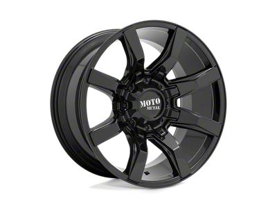 Moto Metal Spider Gloss Black 6-Lug Wheel; 20x9; 18mm Offset (14-18 Sierra 1500)