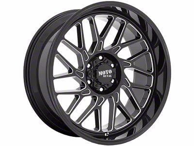 Moto Metal MO805 Gloss Black Milled 6-Lug Wheel; 22x10; -18mm Offset (14-18 Silverado 1500)