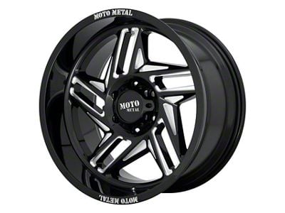 Moto Metal MO996 Ripsaw Gloss Black Milled 6-Lug Wheel; 20x12; -44mm Offset (14-18 Silverado 1500)