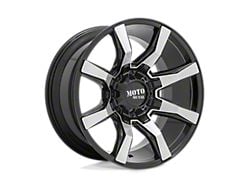 Moto Metal Spider Gloss Black Machined 6-Lug Wheel; 20x9; 0mm Offset (15-22 Canyon)