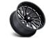 Moto Metal Combat Gloss Black Milled 6-Lug Wheel; 22x12; -44mm Offset (15-20 F-150)