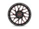 Moto Metal MO805 Gloss Black Milled with Red Tint 6-Lug Wheel; 20x10; -18mm Offset (15-20 F-150)