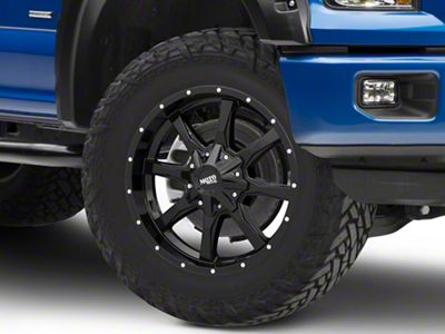 Moto Metal MO970 Gloss Black with Milled Lip 6-Lug Wheel; 20x10; -24mm Offset (15-20 F-150)