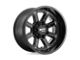 Moto Metal Shift Matte Black with Gloss Black Inserts 6-Lug Wheel; 18x9; 18mm Offset (15-20 F-150)