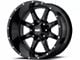 Moto Metal MO970 Gloss Black Milled 8-Lug Wheel; 17x8; 0mm Offset (15-19 Sierra 2500 HD)