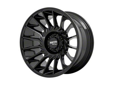 Moto Metal MO807 Gloss Black 8-Lug Wheel; 20x10; -18mm Offset (15-19 Sierra 3500 HD SRW)