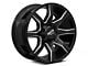 Moto Metal MO804 Spider Gloss Black Milled 8-Lug Wheel; 20x9; 0mm Offset (15-19 Silverado 2500 HD)